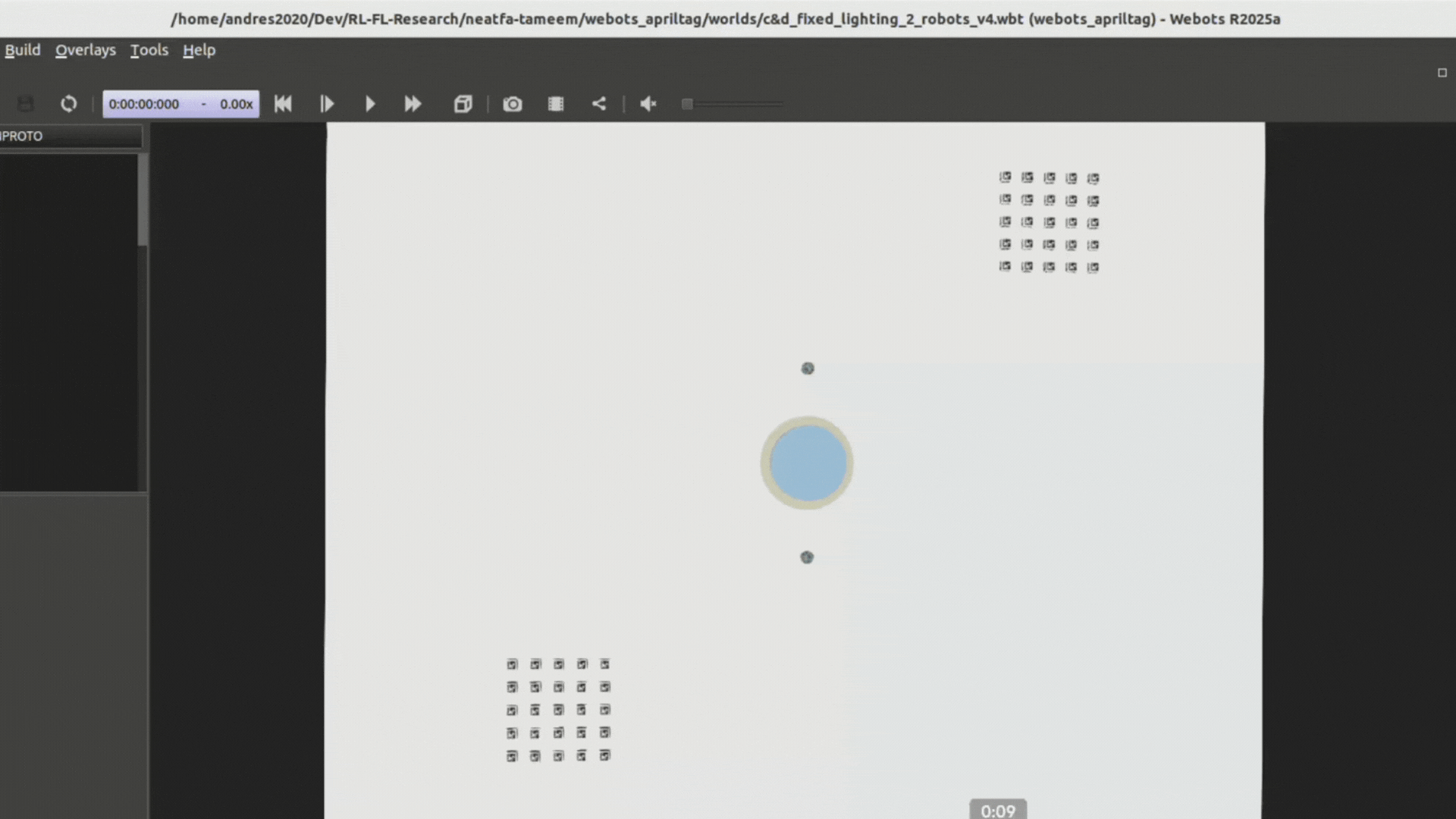 Screenshot of MAPPO in Swarm Robotics for the Foraging Problem - Mobile view