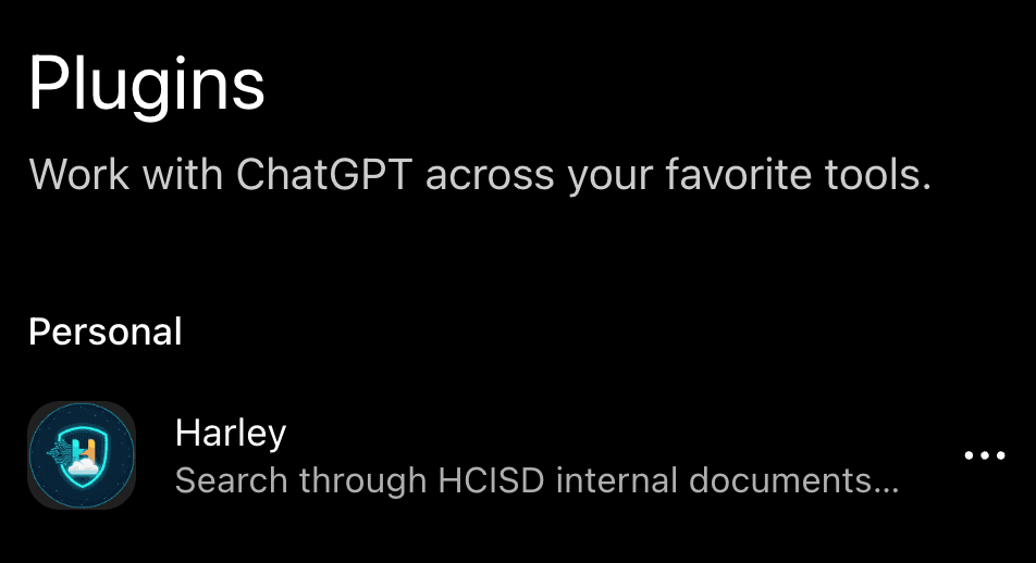 Harley in ChatGPT
