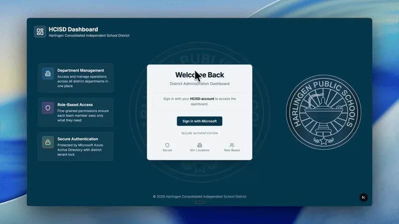 The HCISD Dashboard: Role-Based Workflows for the Business Office